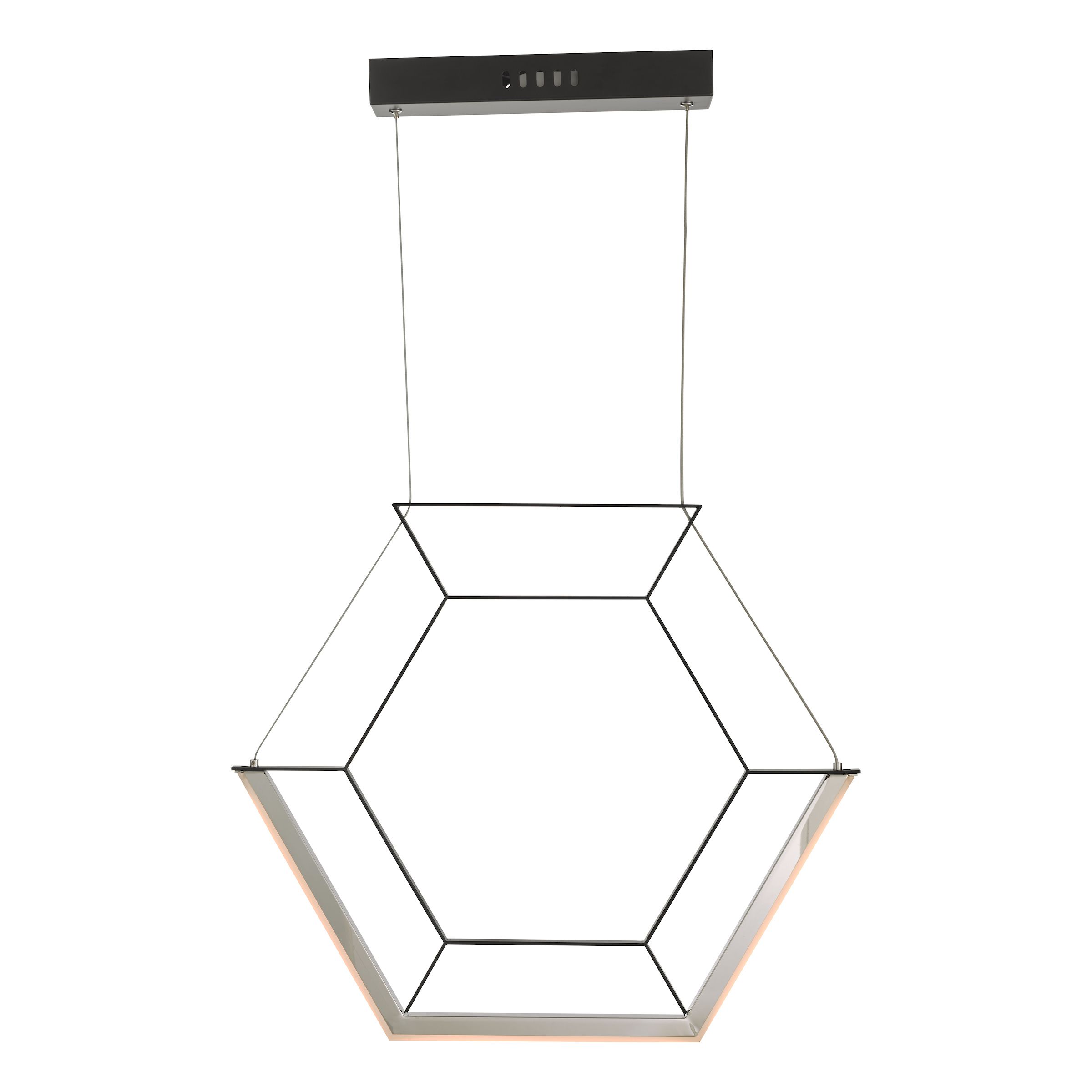 Pulso Single Pendant Black LED Finish