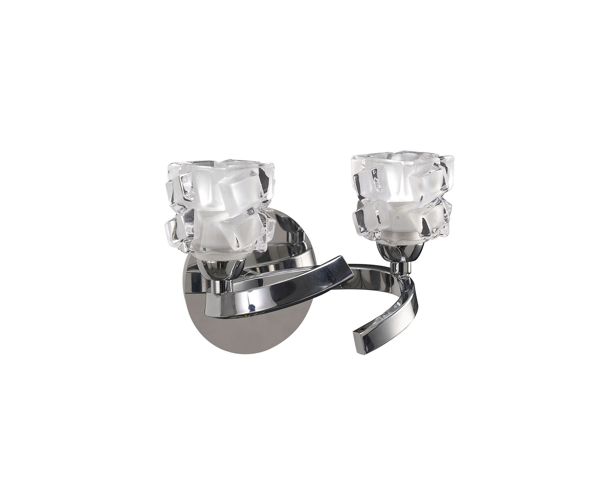 Ice Wall Lamp 2 Light G9 Polished Chrome