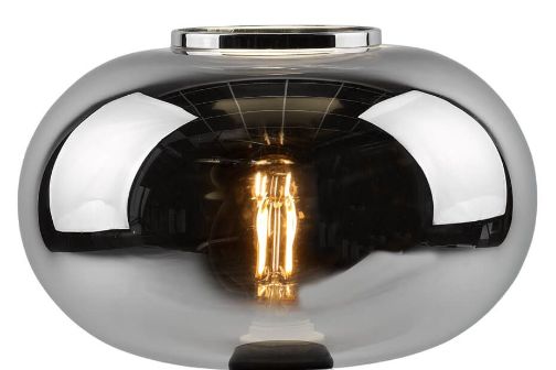 Justicia Smoked Oval Glass Shade (Glass Only)