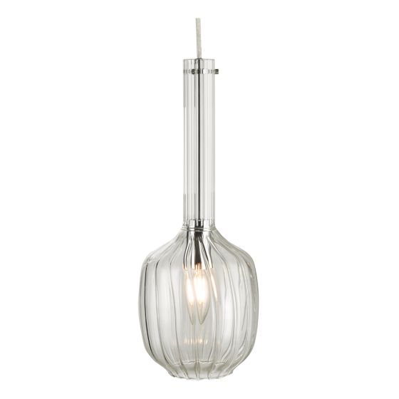 Lira Lozenge Shaped Ribbed Glass Shade For The Lira Range (Glass Only)