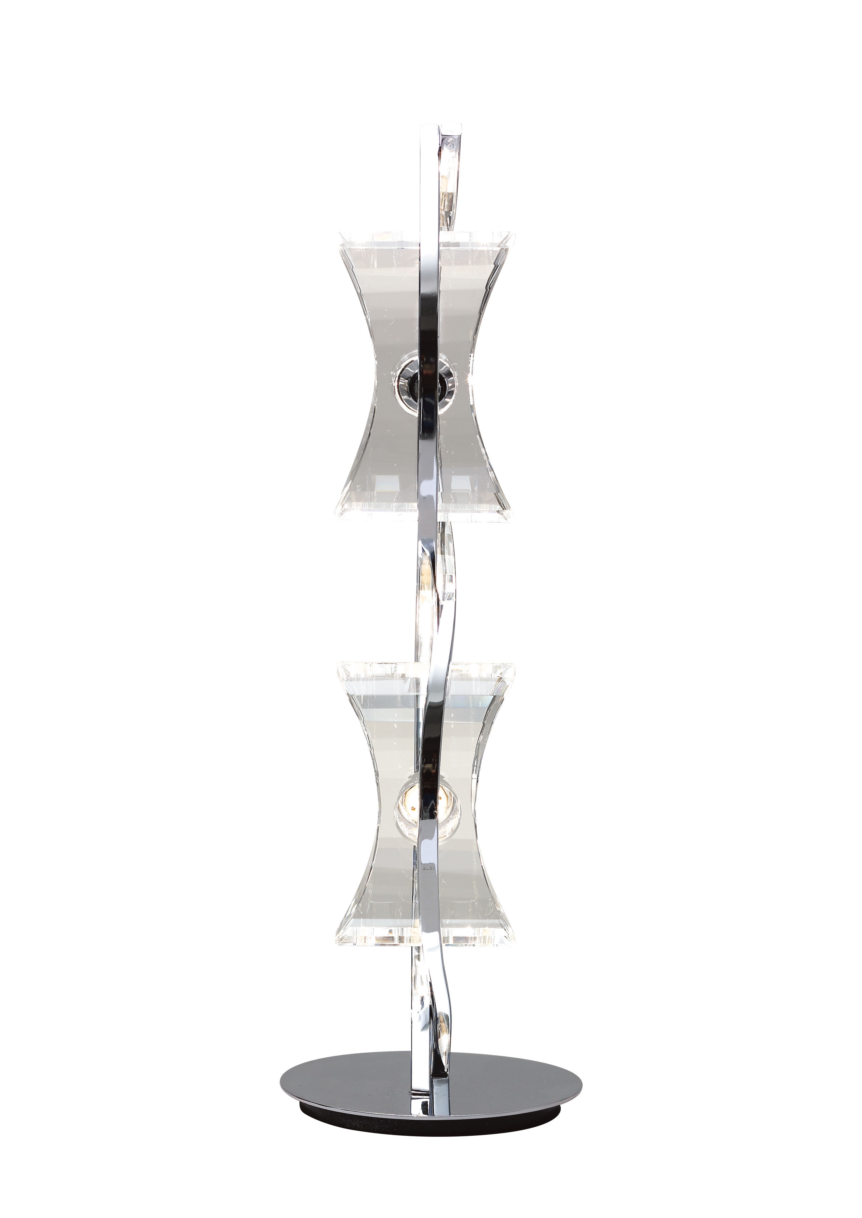 Kromo Table Lamp 2 Light G9 Looped Frame, Polished Chrome