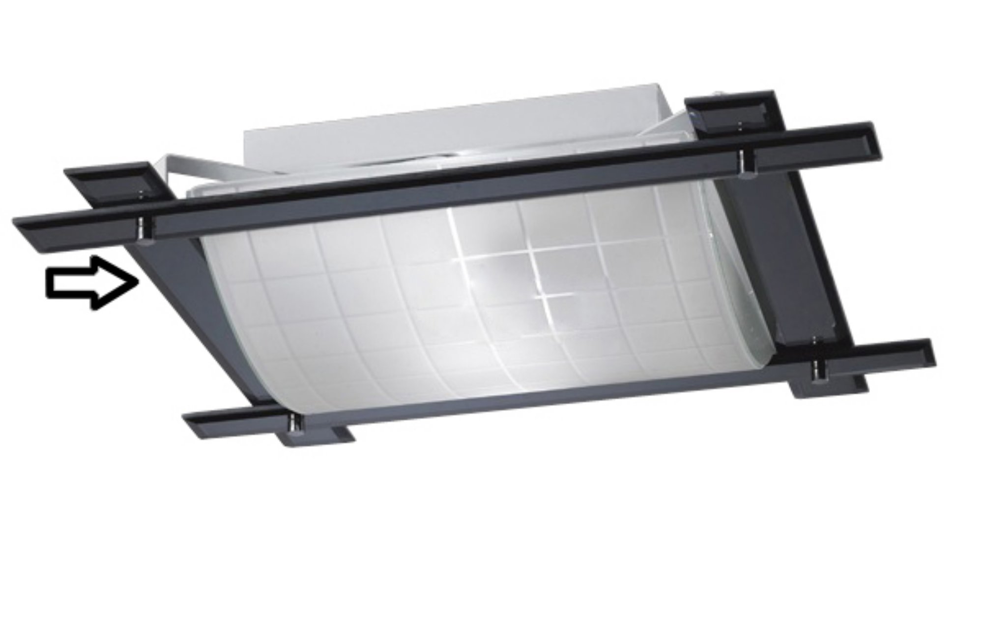 Leo Black Mirror Strip Replacement Glass For IL31011