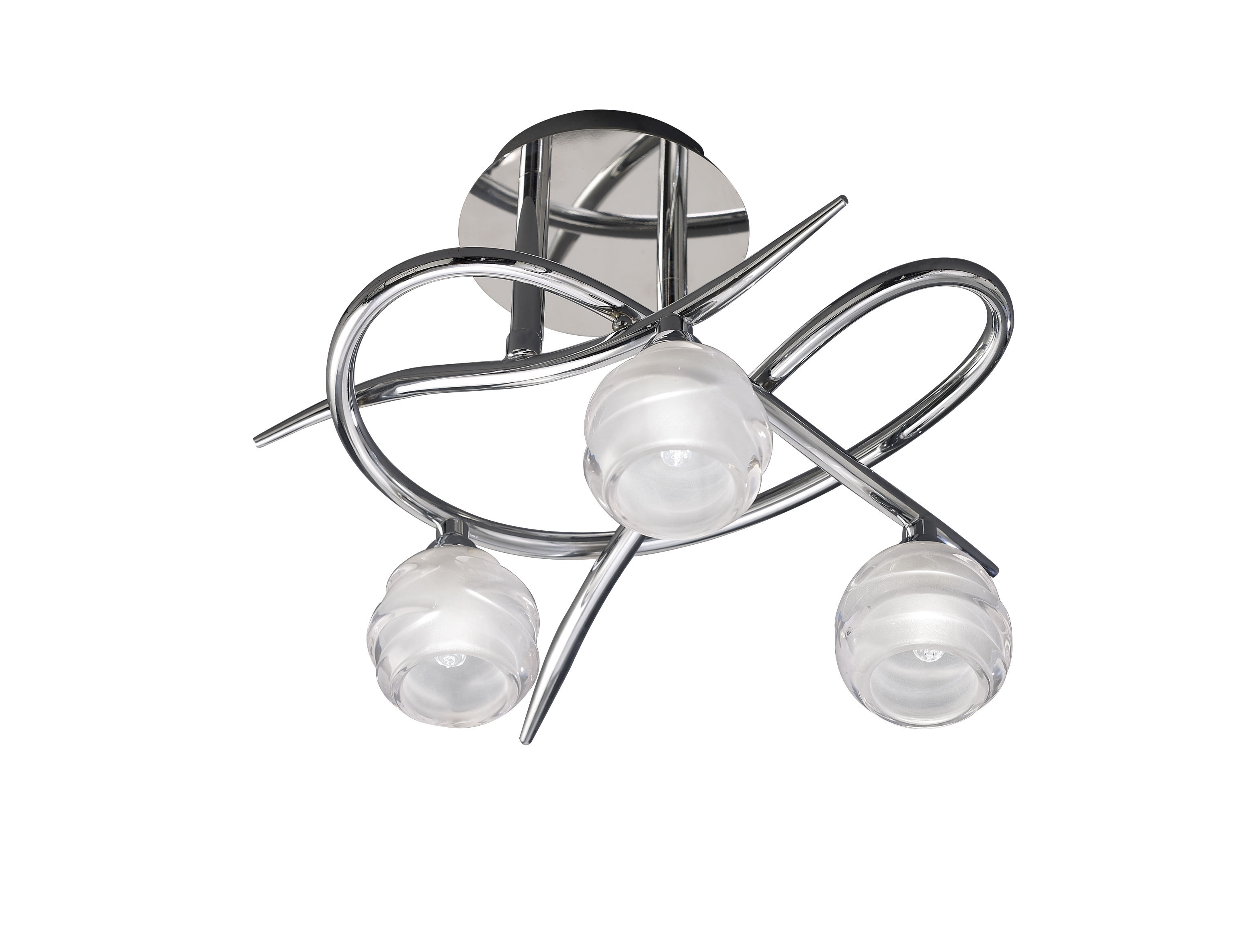 Loop Ceiling 3 Light G9, Polished Chrome
