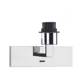 Bizantinos 1 Light E27 Polished Chrome Wall Light With Rocker Switch (Base Only)