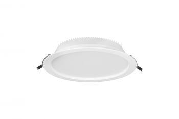 Nasao Recessed Spotlight, 30W LED, 2700/3200/4000K CCT, 3600lm, White, Cut Out 200mm, Driver Included, 3yrs Warranty