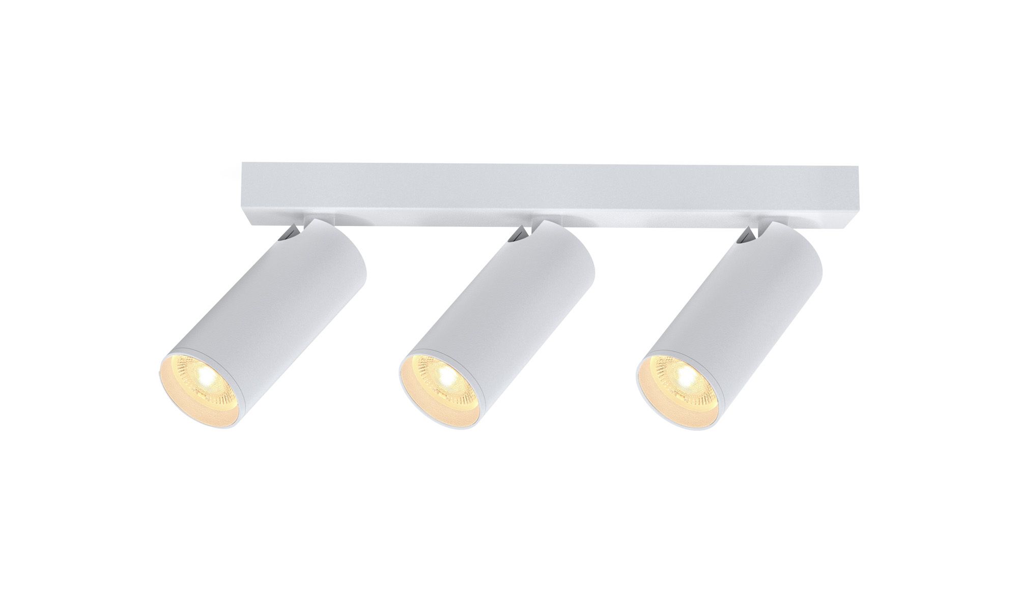 Nazare Linear 3 Light Spotlight GU10 Mini (Max 12W), Matt White