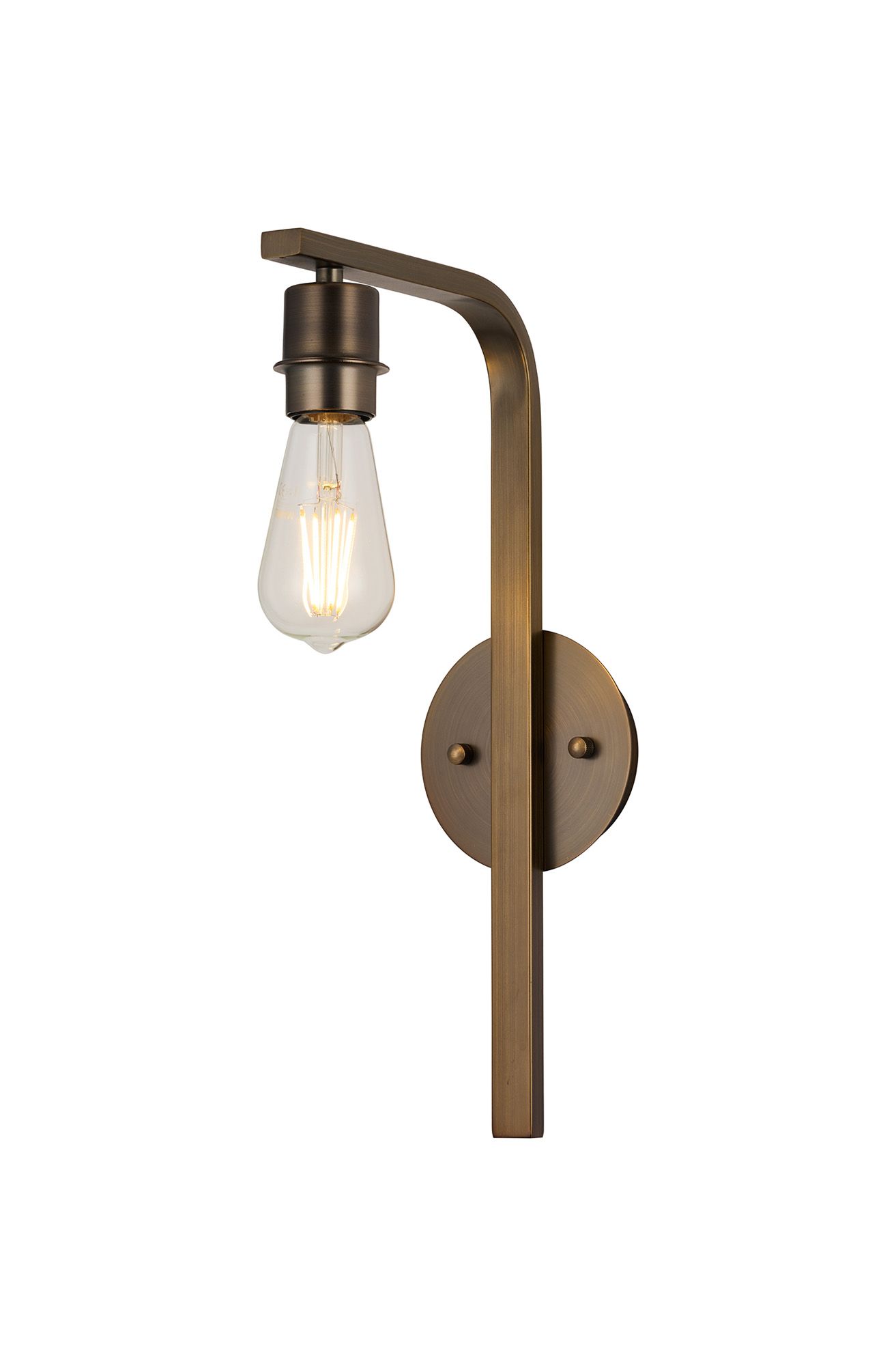 Nebbia Arc Wall Light, (FRAME ONLY), 1 Light E27, Matt Bronze