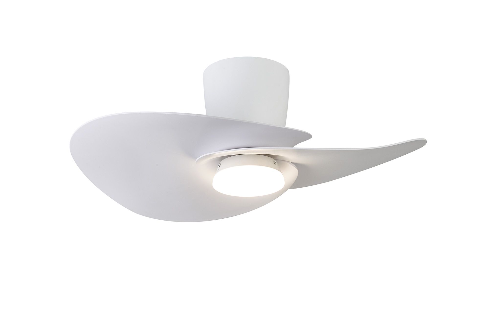 Nenufar 74 x 44cm 18W LED Dimmable Ceiling Light With Built-In 30W DC Fan, 3000-5000K Remote Control, 3600lm, White, 5yrs Warranty