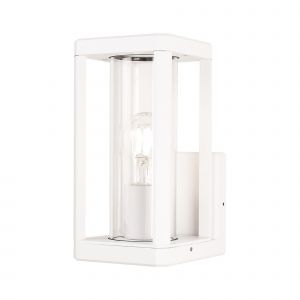 Nevada Wall Lamp, 1 x E27, IP65, Matt White, 2yrs Warranty