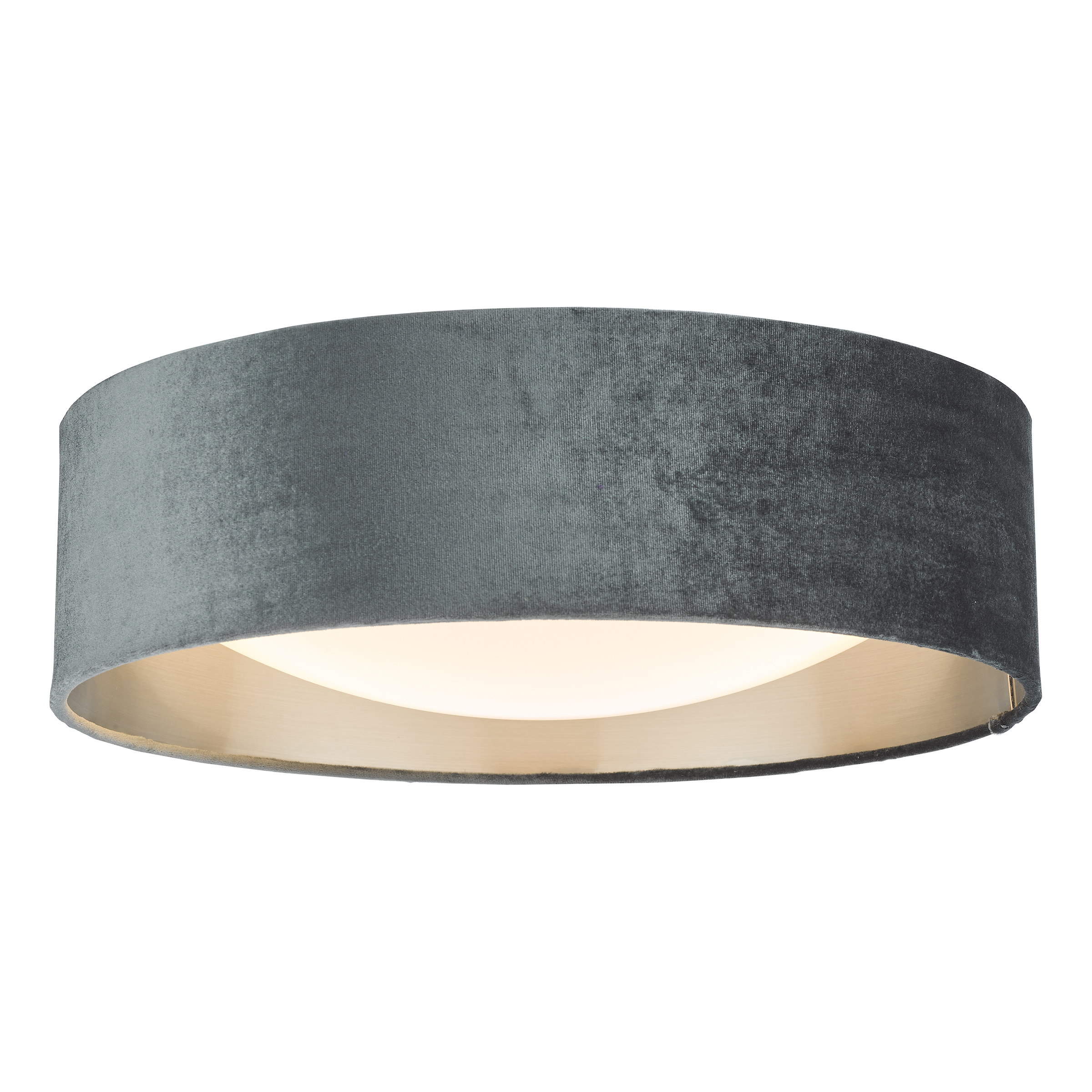 Artesanos 2 Light E27 Velvet Dark Leyenda Flush Ceiling Light C/W 40cm Shade