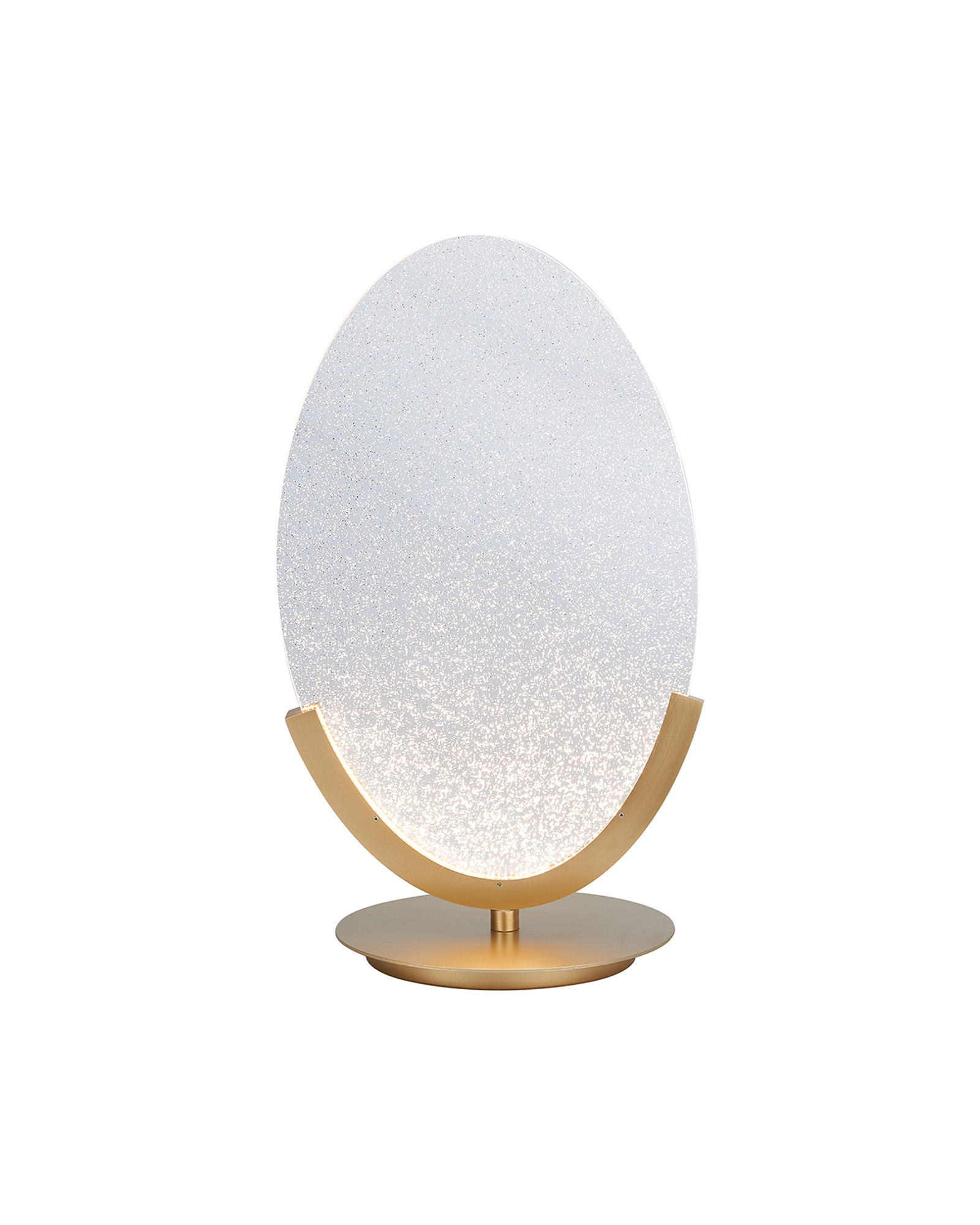 Oasis 24.5 x 44cm 1 Light Table Lamp, 12W LED, 3000K, 1465lm, Dimmable, Gold, 3yrs Warranty