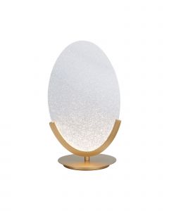 Oasis 24.5 x 44cm 1 Light Table Lamp, 12W LED, 3000K, 1465lm, Dimmable, Gold, 3yrs Warranty