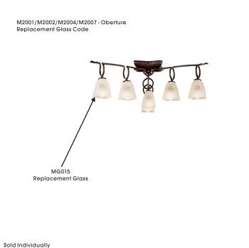 Oberture Spots Outside Replacement Glass White