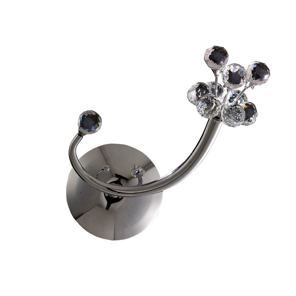 Octavia Wall Lamp Switched 1 Light G4 Left Facing Polished Chrome/Crystal, NOT LED/CFL Compatible