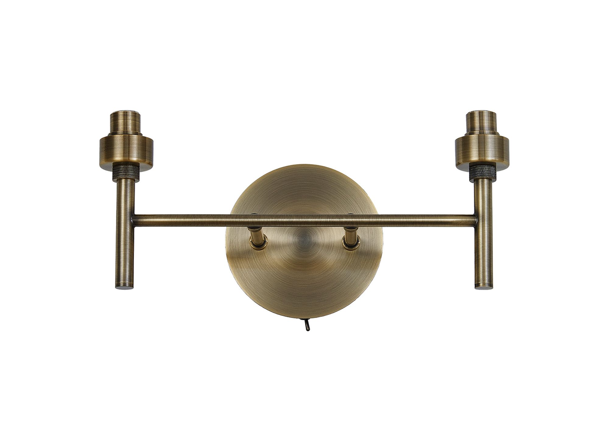 Penton Antique Brass 2 Light G9 Universal Switched Wall Lamp (FRAME ONLY), For A Vast Range Of Glass Shades