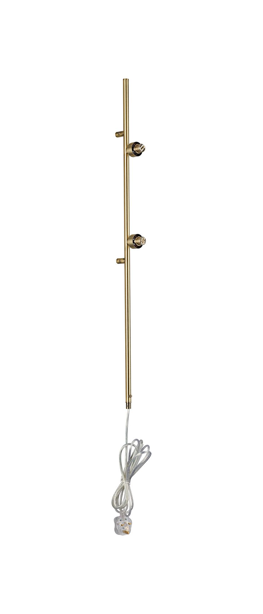 Penton Antique Brass 85cm 2 Light G9 Universal Switched Plug-In Wall Lamp (FRAME ONLY), For A Vast Range Of Glass Shades
