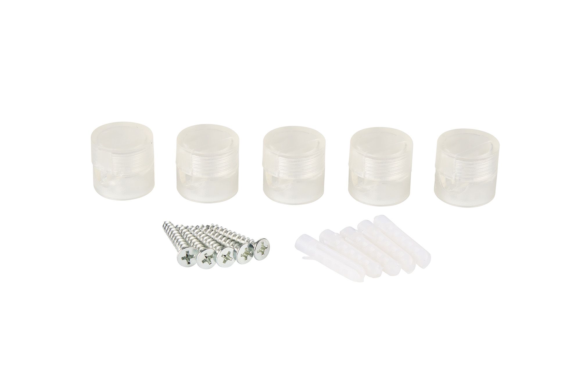 Prema PC Wall/Ceiling Universal Cable Clamp For Fabric Cables, Clear (5 Pack)