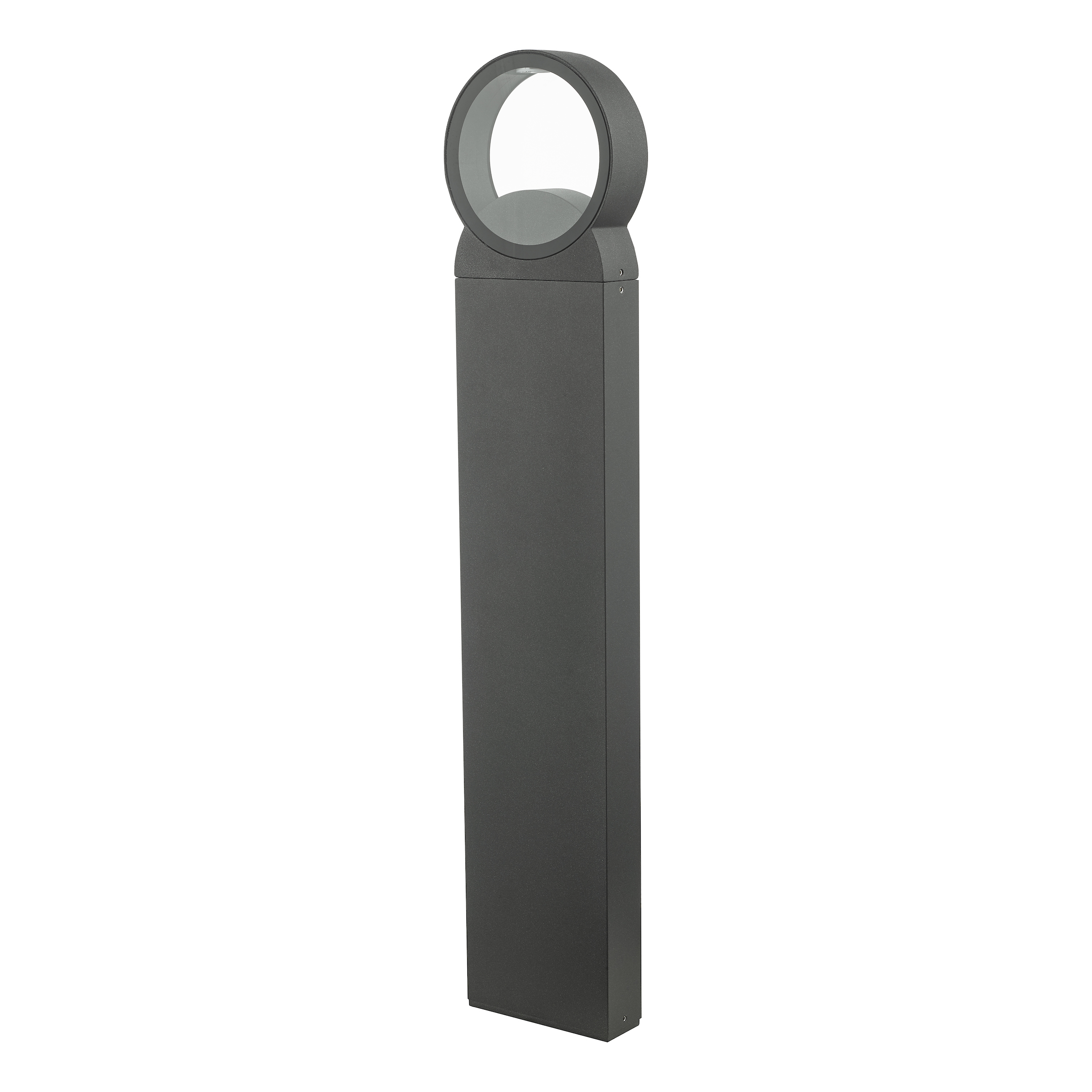 Hierbabuena 1 Light 5W Anthracite Outdoor IP65 Post Light With Round Glass Panel