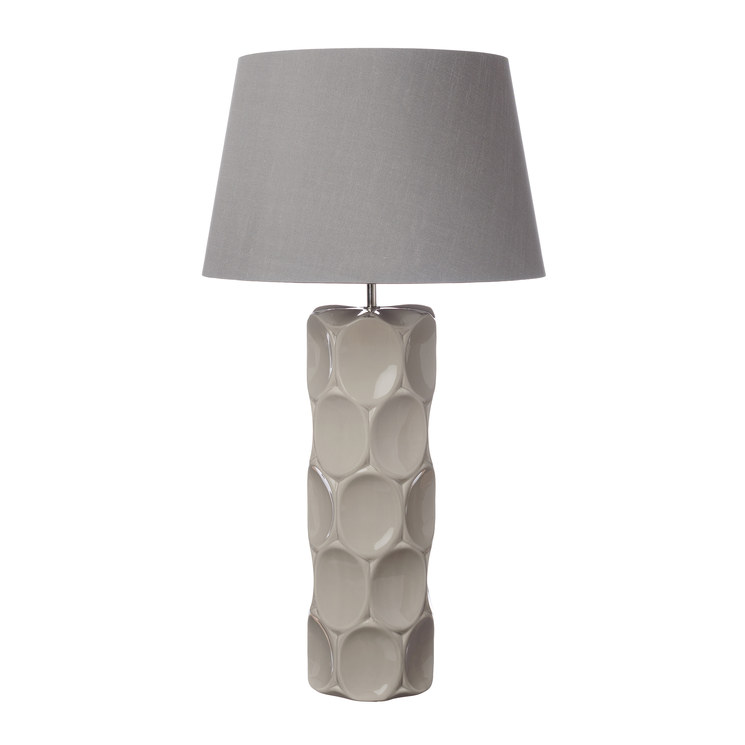 Mote Single Table Lamp (Base Only) Taupe Finish
