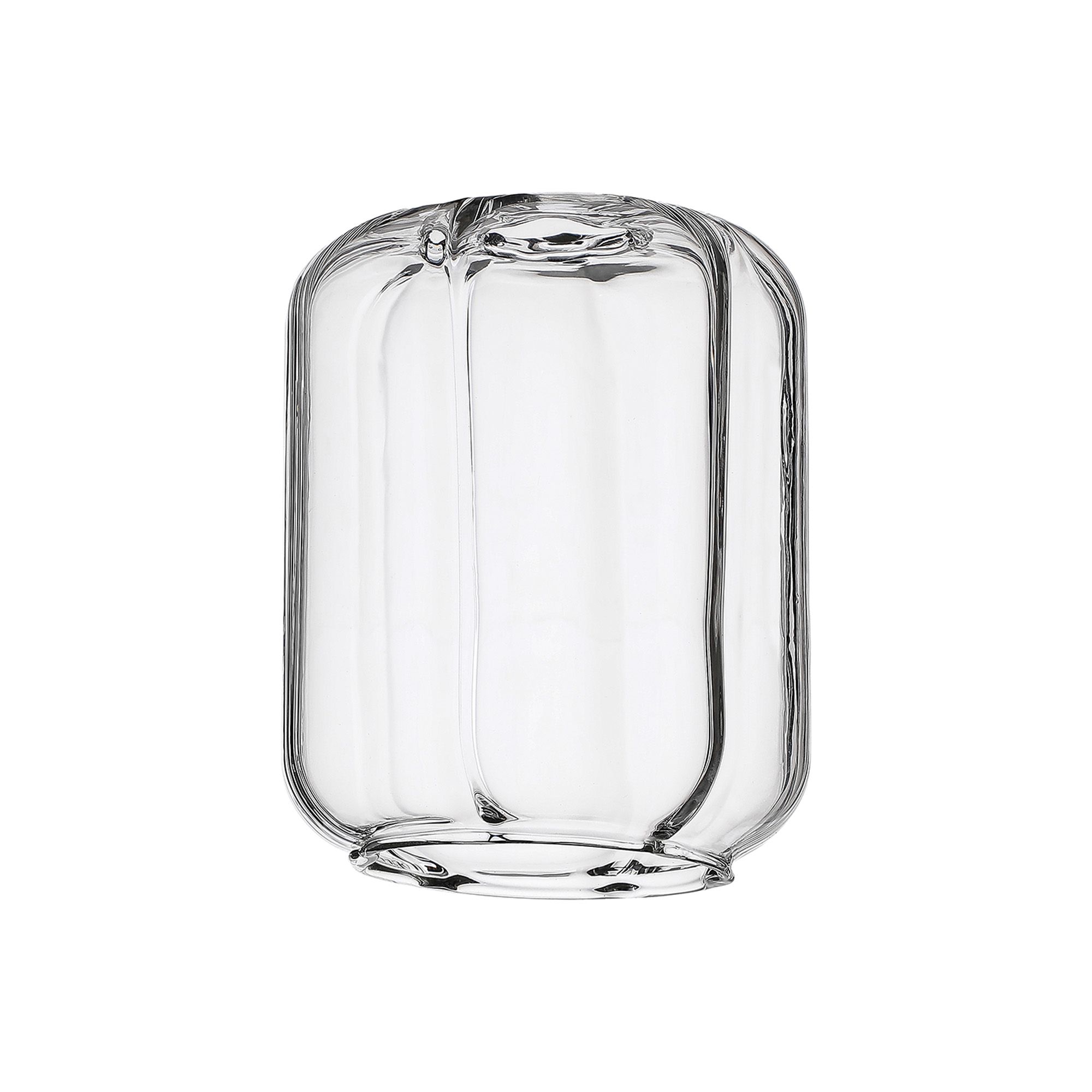 Spire 13x16cm Striped Cylinder (A) Clear Glass Shade