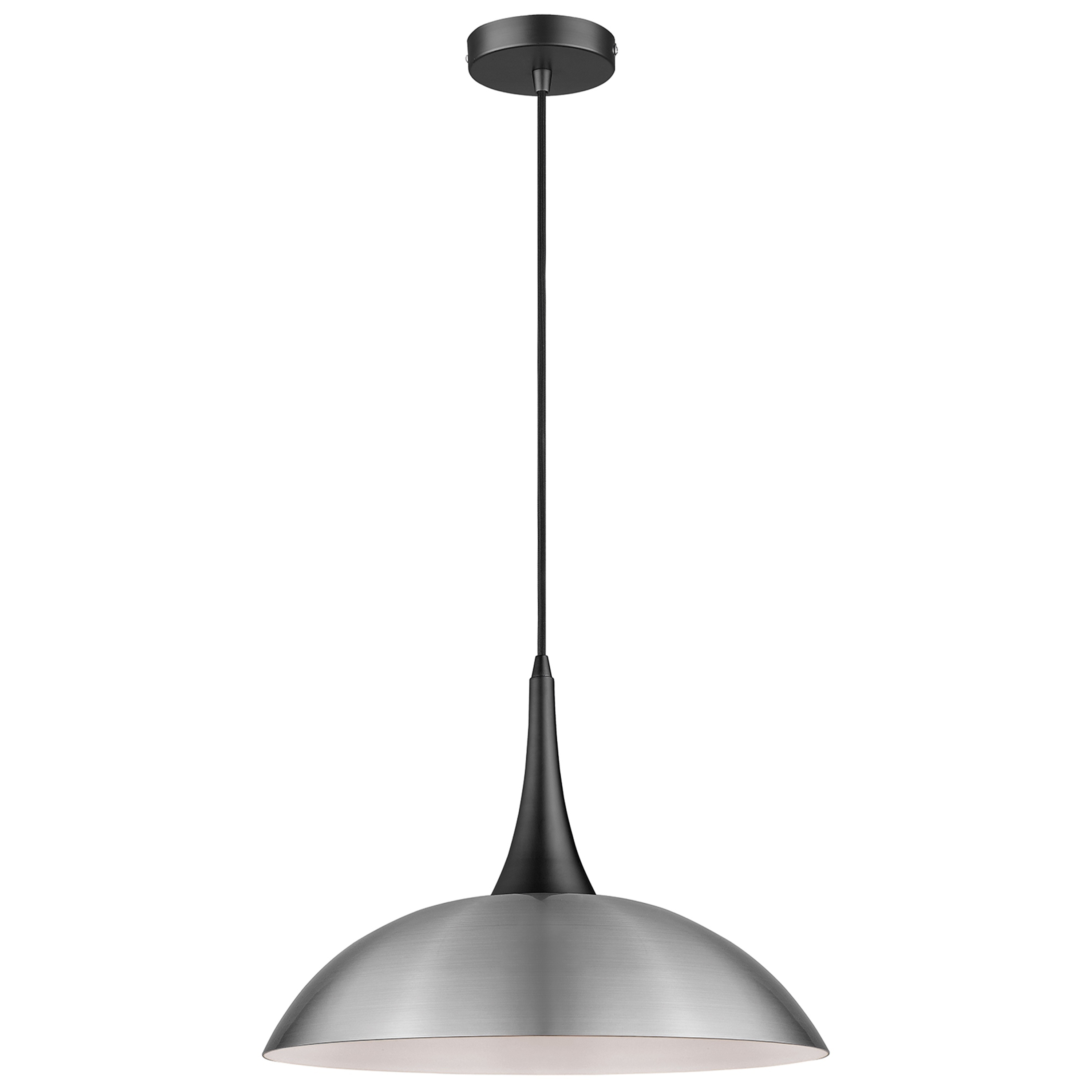 Letto 1 Light E27 Adjustable Satin Nickel Pendant