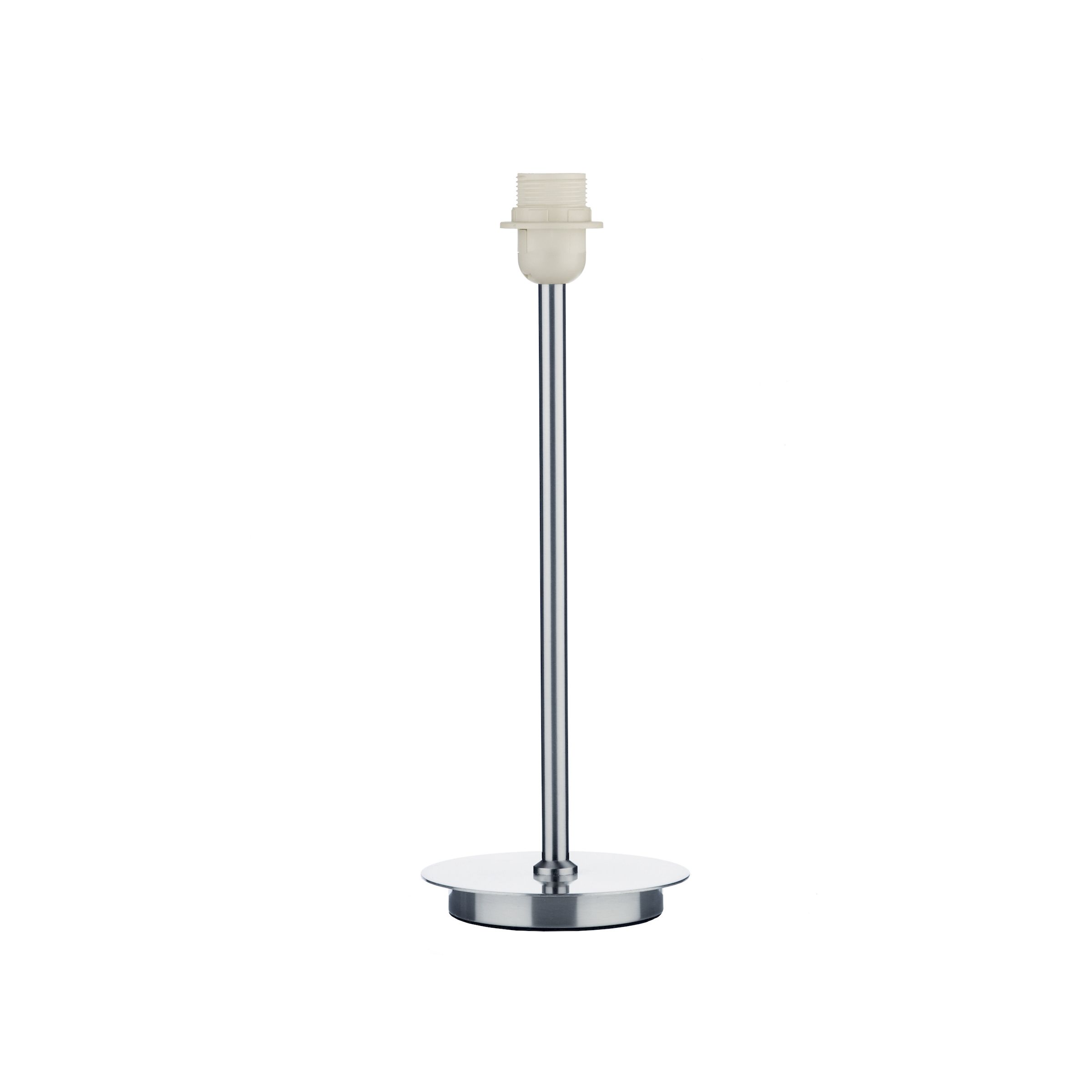 Cebolla 1 Light E27 Satin Chrome Table Lamp With Inline Switch (Base Only)