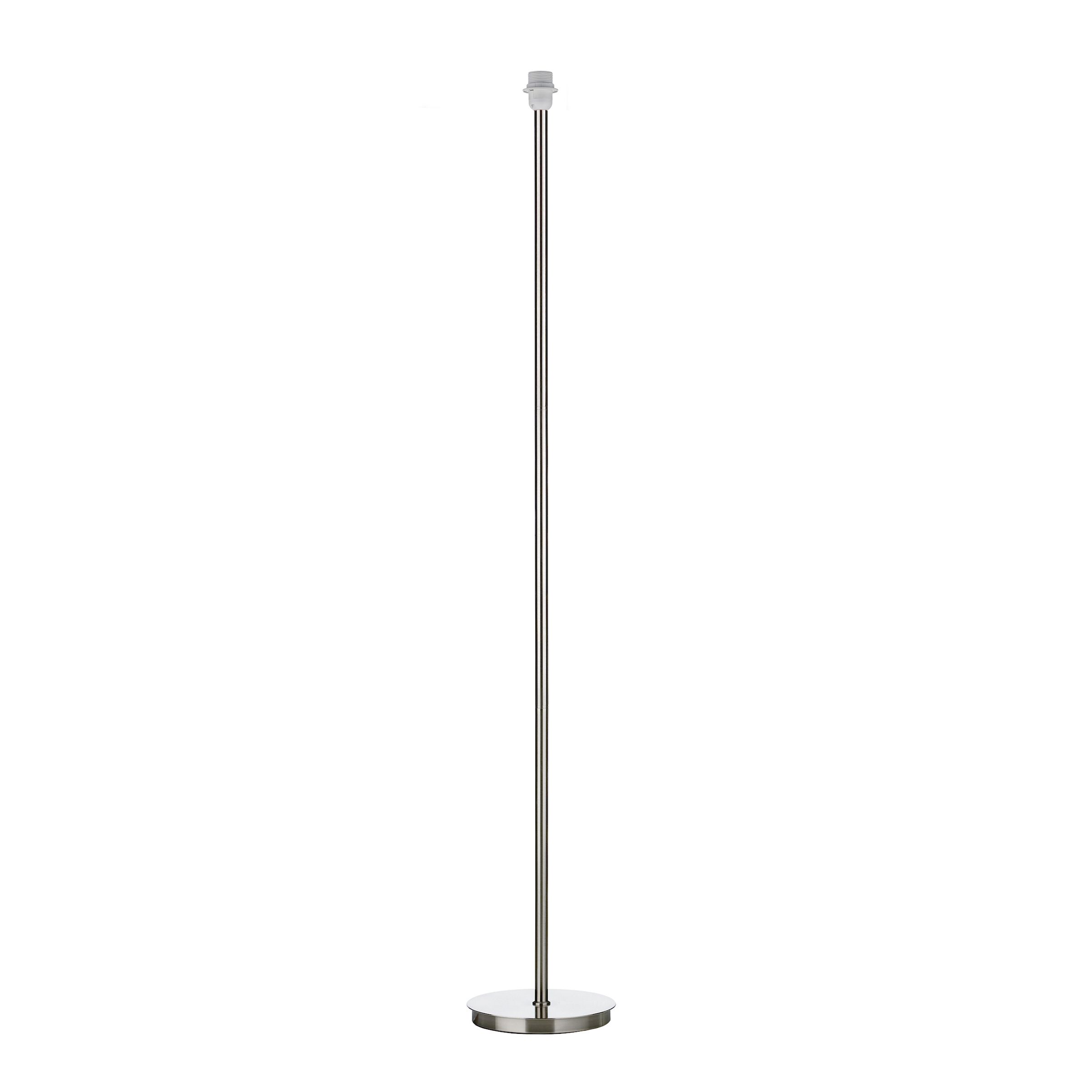 Cebolla 1 Light E27 Satin Chrome Floor Lamp With Foot Switch (Base Only)