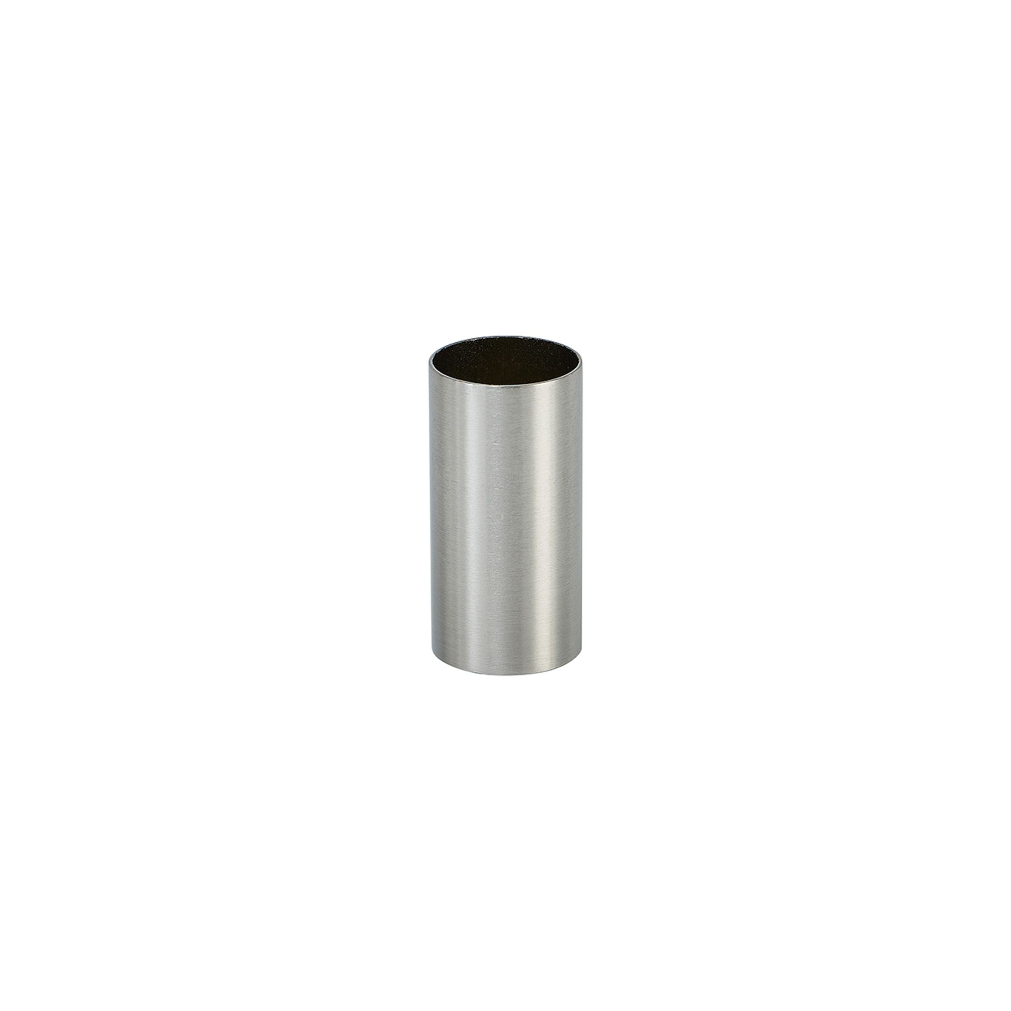 Vertex Single Lampholder Sleeve Satin Nickel