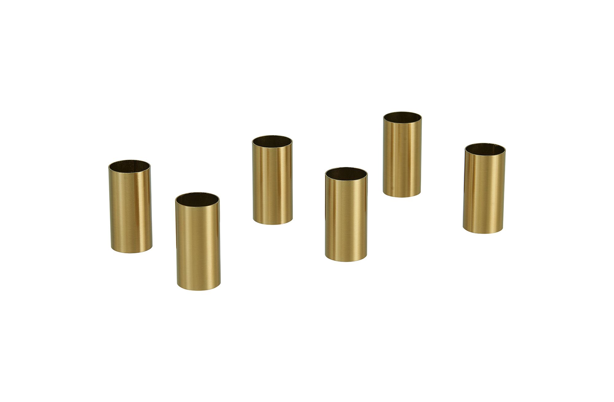 Vertex Pack of 6 Lampholder Sleeve Brass