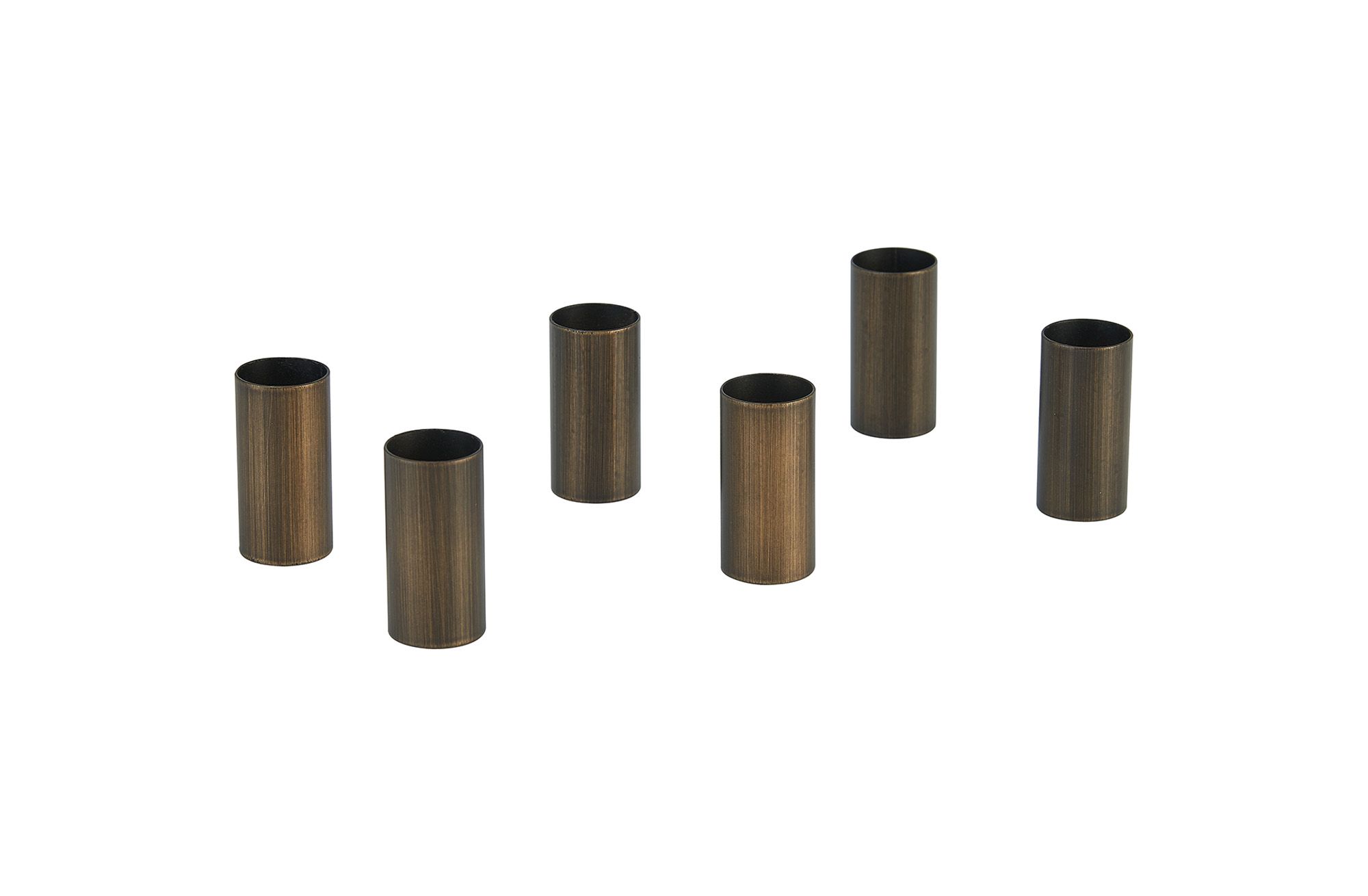 Vertex Pack of 6 Lampholder Sleeve Matt Bronze