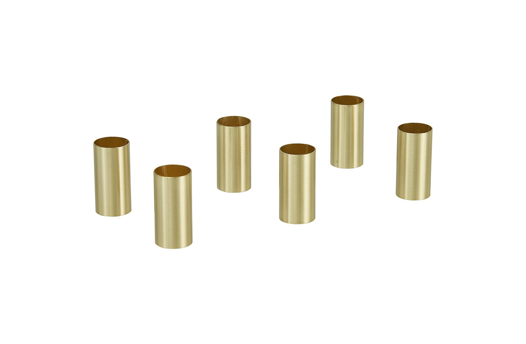 Vertex Pack of 6 Lampholder Sleeve Satin Gold