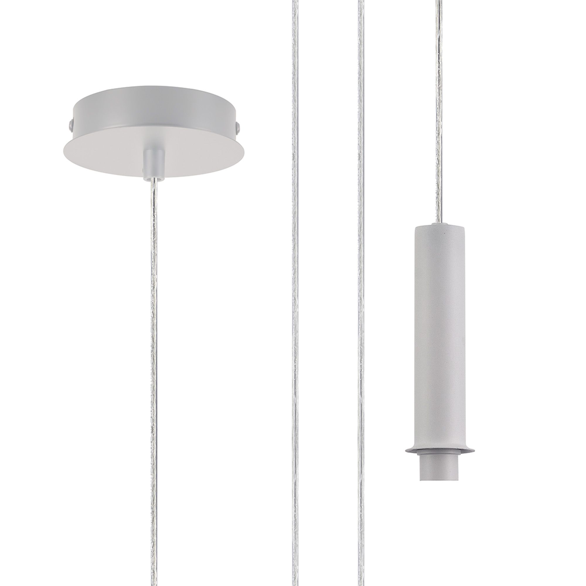 Wick 5m Single Pendant (FRAME ONLY), 1 x G9, Satin White