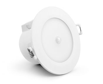 Yucatan Recessed Spotlight With PIR Sensor, 8W LED, 2700/3000/4000K CCT, 720lm, White, IP54, Cut Out 85mm, Driver Included, 3yrs Warranty
