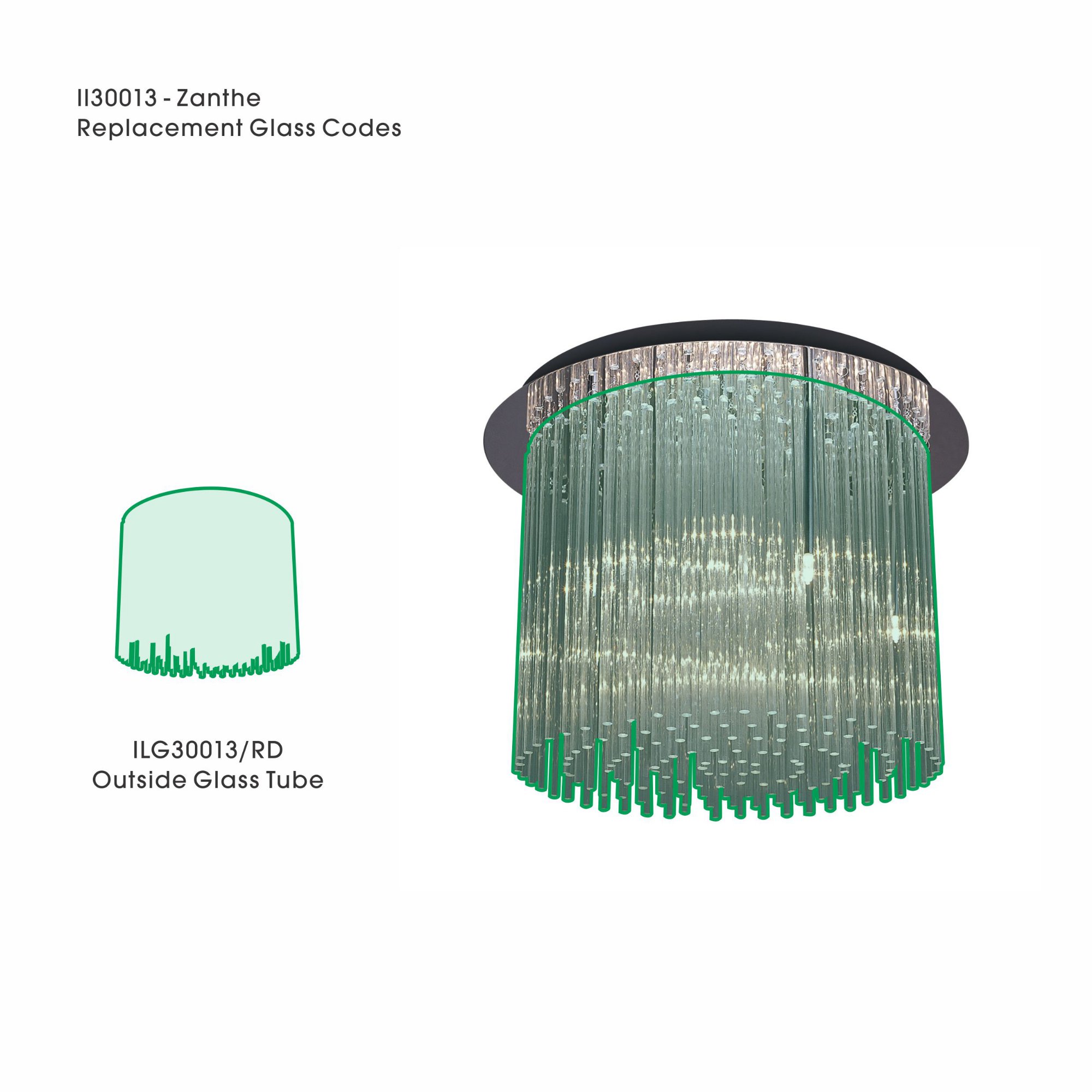 Zanthe 30cm Rod For Il30013 Red