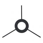 Cody 3 Rod Glass Suspension 150-200mm Bracket, Satin Black
