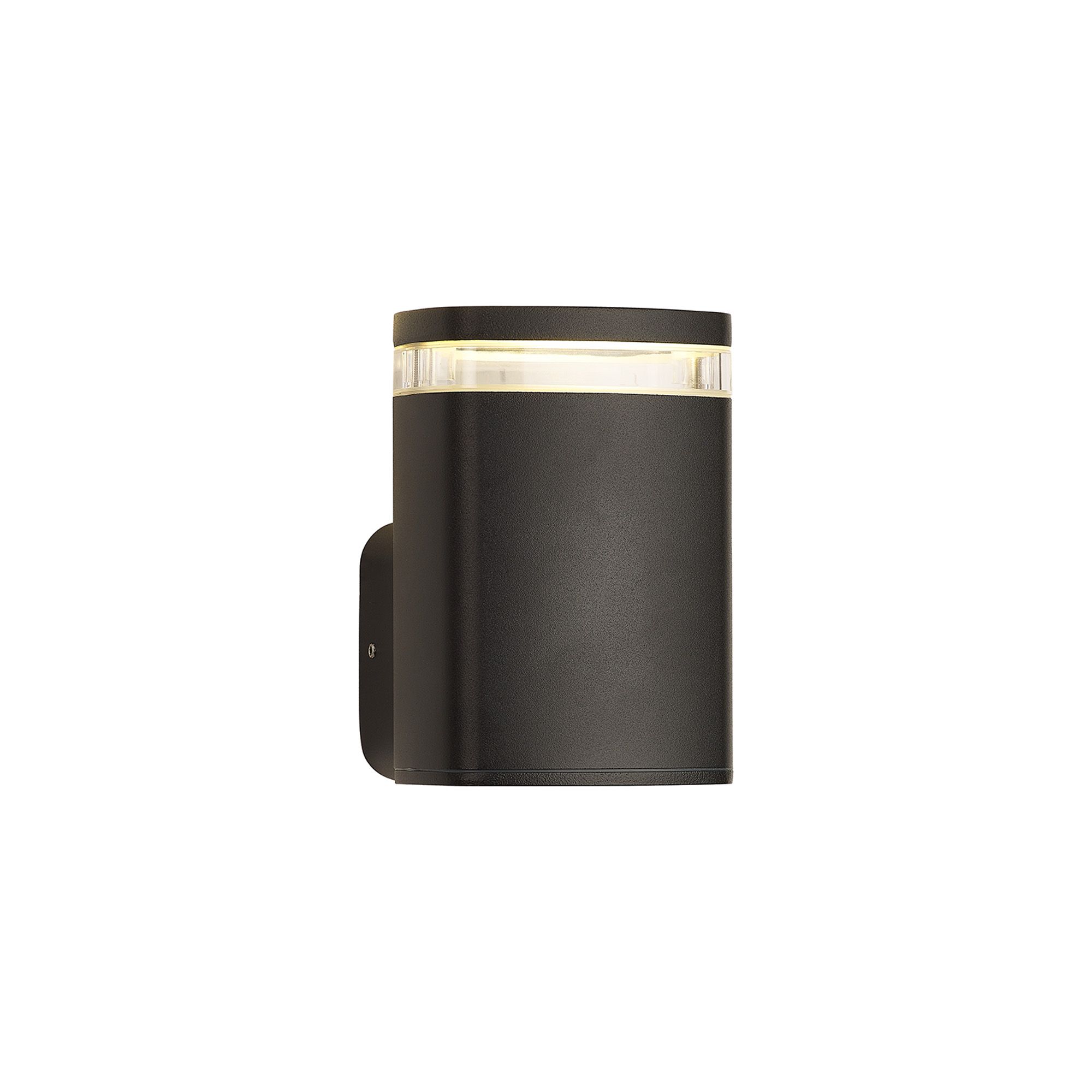 Zonic Wall Lamp 1 x GU10, IP54, Matt Black/Clear, 2yrs Warranty